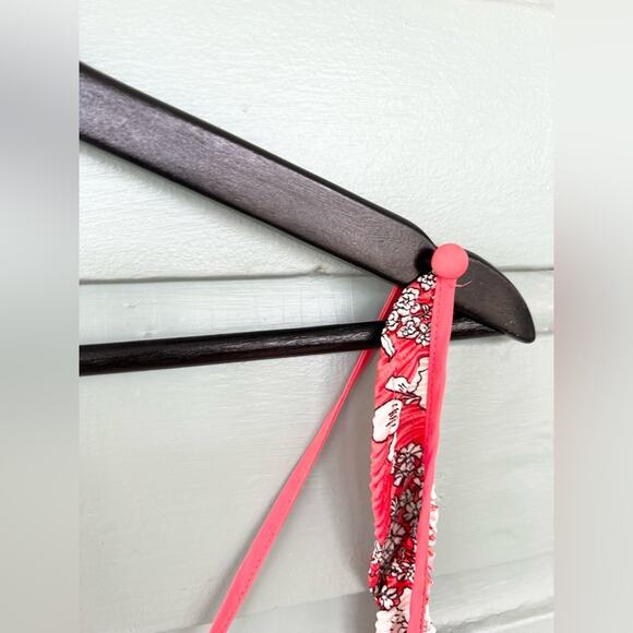 Free People Fresh Fields Pleated Jumpsuit Orange white floral crinkle flutter L - Picture 11 of 16